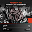 APALT681 Alternator 80A 12V CW 6-Groove Pulley
