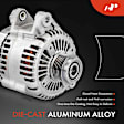 APALT741 Alternator 130A 12V CW 6-Groove Pulley