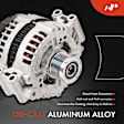 APALT754 Alternator 180A 12V CW 7-Groove Clutch Pulley