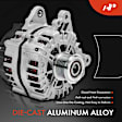 APALT783 Alternator 180A 12V CW 7-Groove Clutch Pulley