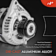 APALT834 Alternator 150A 12V CW 6-Groove Decoupler Pulley