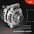 APALT869 Alternator 130A 12V CW 5-Groove Decoupler Pulley