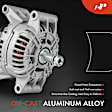 APALT889 Alternator 200A 12V CW without Pulley