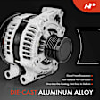 APALT893 Alternator 160A 12V CW 6-Groove Decoupler Pulley