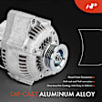APALT908 Alternator 65A 12V CCW 4-Groove Pulley