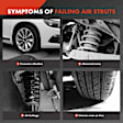 APAST143 2x Front Air Suspension Strut