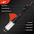 APAST183 Front & Rear Air Suspension Struts, Set of 4