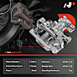 APBC0118 Rear Brake Caliper Assembly with Bracket, 2-Wheel Set