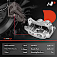 APBC0188MF Front Passenger Side Brake Caliper with Bracket, Sold Individually