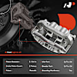 APBC0192 Front Disc Brake Caliper Assembly with Bracket, 2-Wheel Set