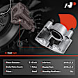 Front Passenger Side Brake Caliper, 1-Piston, A-Premium APBC0297, Sold Individually