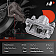 APBC0594 Rear Brake Caliper with Bracket, 2-Wheel Set