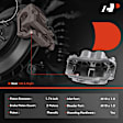 APBC0629 Rear Brake Caliper with Bracket, 2-Wheel Set