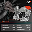 APBC0661 Rear Brake Caliper with Bracket, 2-Wheel Set