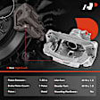 APBC0703 Rear Brake Caliper with Bracket, 2-Wheel Set