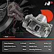 APBC0718C Front Brake Caliper with Bracket, 2-Wheel Set