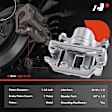 APBC0922 Rear Brake Caliper with Bracket, 2-Wheel Set