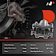 APBC0941 Rear Driver Brake Caliper with Bracket, Sold Individually