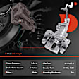 APBC1076 Rear Brake Caliper Assembly with Bracket, 2-Wheel Set