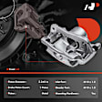 APBC1241 Front Brake Caliper with Bracket, 2-Wheel Set