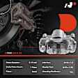 APBC1362 Front Disc Brake Calipers with Bracket, 2-Wheel Set