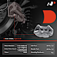 APBC1528 Front and Rear Brake Caliper, 4-Wheel Set