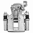 APBC1651 Rear Driver Brake Caliper with bracket, Sold Individually