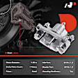 APBC1666 Rear Brake Caliper with Bracket, 2-Wheel Set
