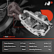 APBC1714 Front Brake Caliper with Bracket, 2-Wheel Set