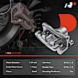 APBC1803 Rear Brake Caliper with Bracket, 2-Wheel Set