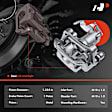 APBC2210 Rear Brake Caliper with Bracket, 2-Wheel Set