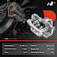 APBC2233 Rear Brake Caliper with Bracket, 2-Wheel Set