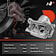 APBC2273 Front Driver Side Brake Caliper with Bracket, Sold Individually