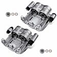 Front Brake Caliper, 2-Piston, A-Premium APBC2338, 2-Wheel Set