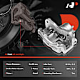 APBC2360 Front Brake Caliper with Bracket, 2-Wheel Set