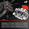 APBC2434 Front Brake Caliper with Bracket, 2-Wheel Set