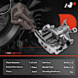 APBC2442 Rear Disc Brake Calipers with Bracket, 2-Wheel Set