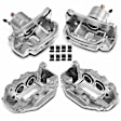 Front and Rear Brake Caliper, 4-Piston (Front); 1-Piston (Rear), A-Premium APBC2467, 4-Wheel Set