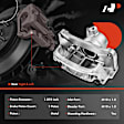 APBC3035 Rear Disc Brake Calipers with Bracket, 2-Wheel Set