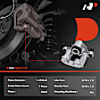 Rear Brake Caliper, 1-Piston, A-Premium APBC3178, 2-Wheel Set