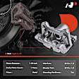 APBC3192 Rear Disc Brake Calipers with Bracket, 2-Wheel Set