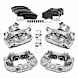 APBC3616 12 Pcs Front & Rear Brake Calipers & Ceramic Brake Pads