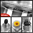 APBC3655 12 Pcs Front & Rear Brake Calipers & Ceramic Brake Pads