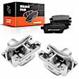 APBC3688 6 Pcs Rear Brake Calipers & Ceramic Brake Pads
