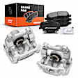 APBC3695 6 Pcs Rear Brake Calipers & Ceramic Brake Pads