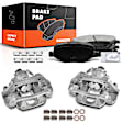 APBC3909 6 Pcs Rear Brake Calipers & Ceramic Brake Pads
