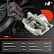 APBC3949 Front Brake Calipers with Bracket, 2-Wheel Set