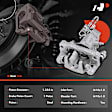 APBC3959 Rear Brake Caliper with Bracket, 2-Wheel Set