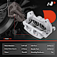 APBC4015 Front Brake Caliper with Bracket, 2-Wheel Set