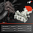 APBC4121 Rear Brake Caliper with Bracket, 2-Wheel Set